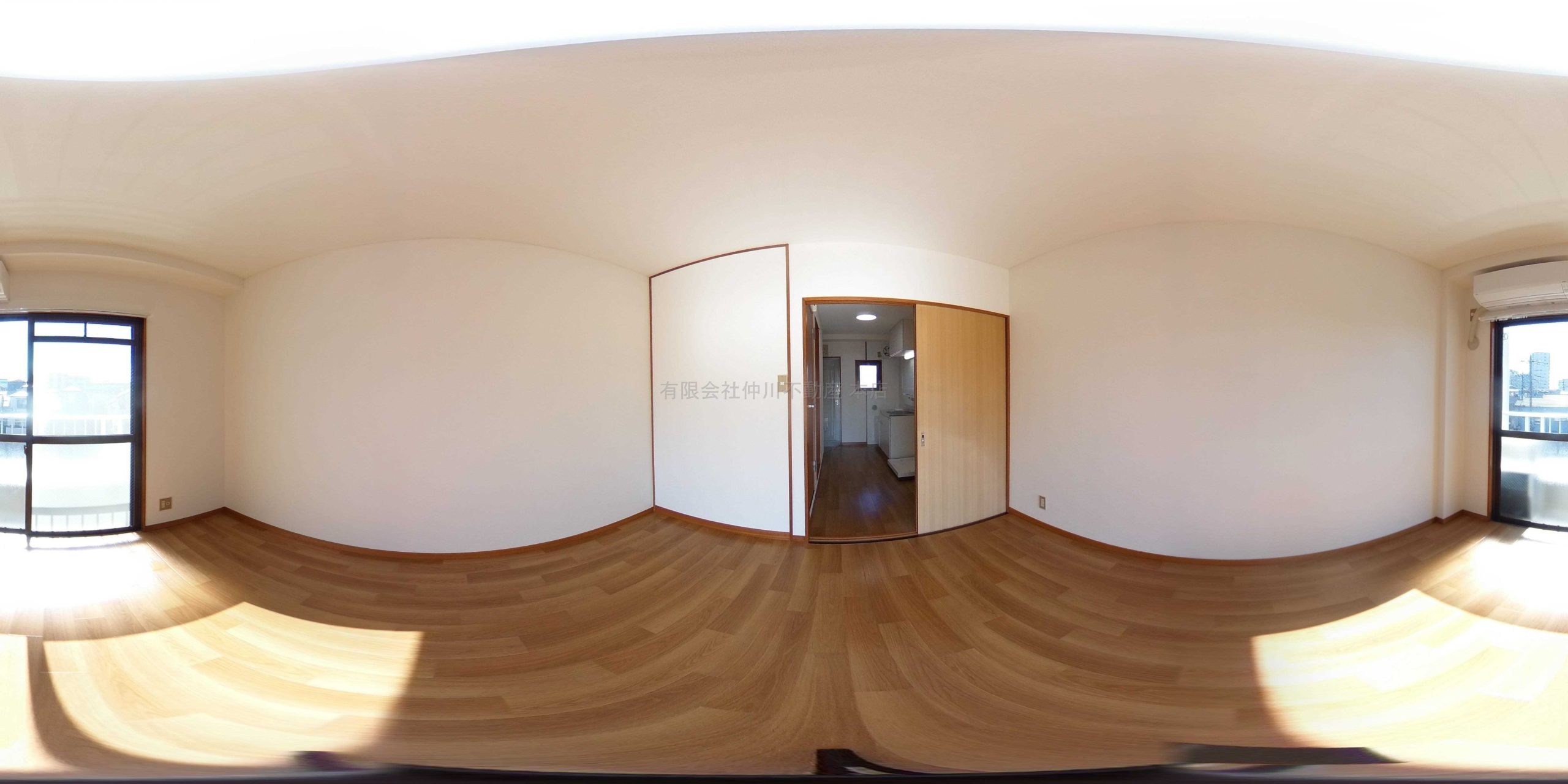 洋室７帖。エアコン設備
