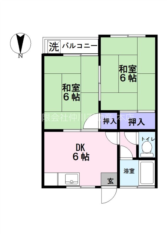 東京都足立区辰沼２丁目 南東角部屋・陽当り良好の２ＤＫのお部屋。